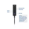 ACT AC9360 ārējā skaņas karte USB 3.5 mm austiņu pieslēgums 4 pogas