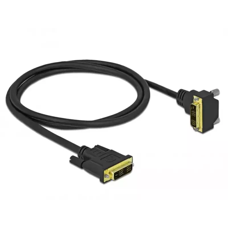 DVI kabelis DeLOCK 85902 2 m DVI-D Melns