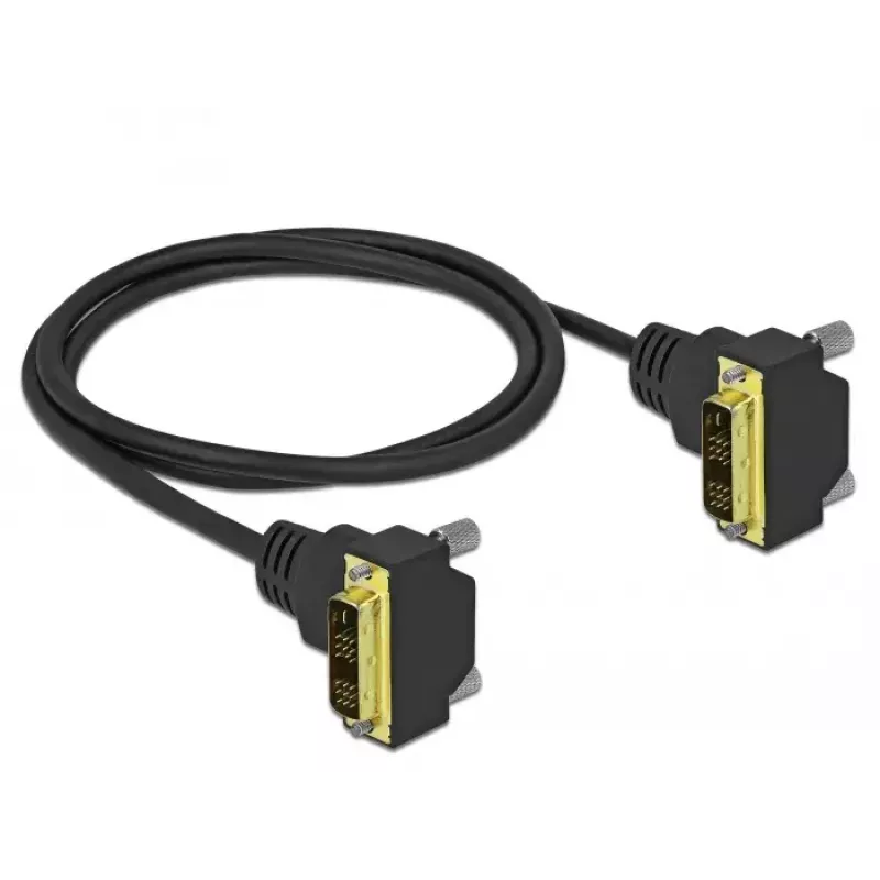 DVI kabelis DeLOCK 85905 1 m DVI-D Melns