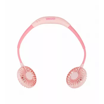 Unold kakla ventilators Breezy Pink, rozā, 2 ventilator(i), 8 h, balts, 1 gab.