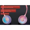 Unold kakla ventilators Breezy Pink, rozā, 2 ventilator(i), 8 h, balts, 1 gab.