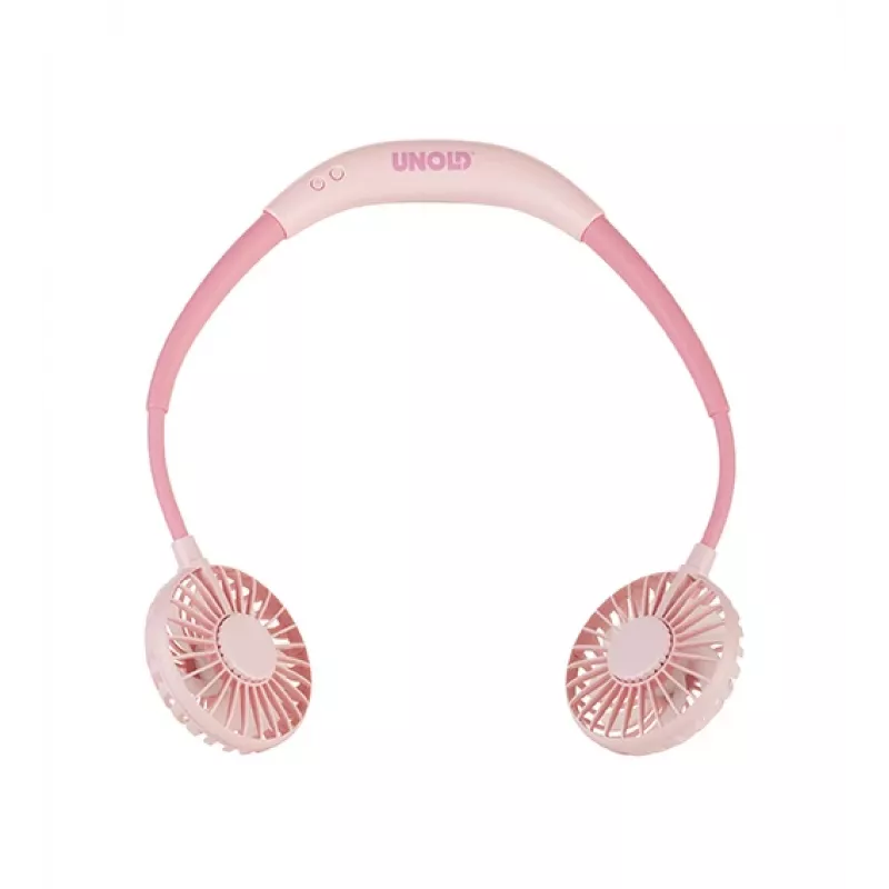 Unold kakla ventilators Breezy Pink, rozā, 2 ventilator(i), 8 h, balts, 1 gab.
