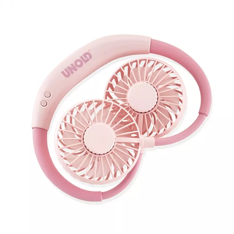 Unold kakla ventilators Breezy Pink, rozā, 2 ventilator(i), 8 h, balts, 1 gab.