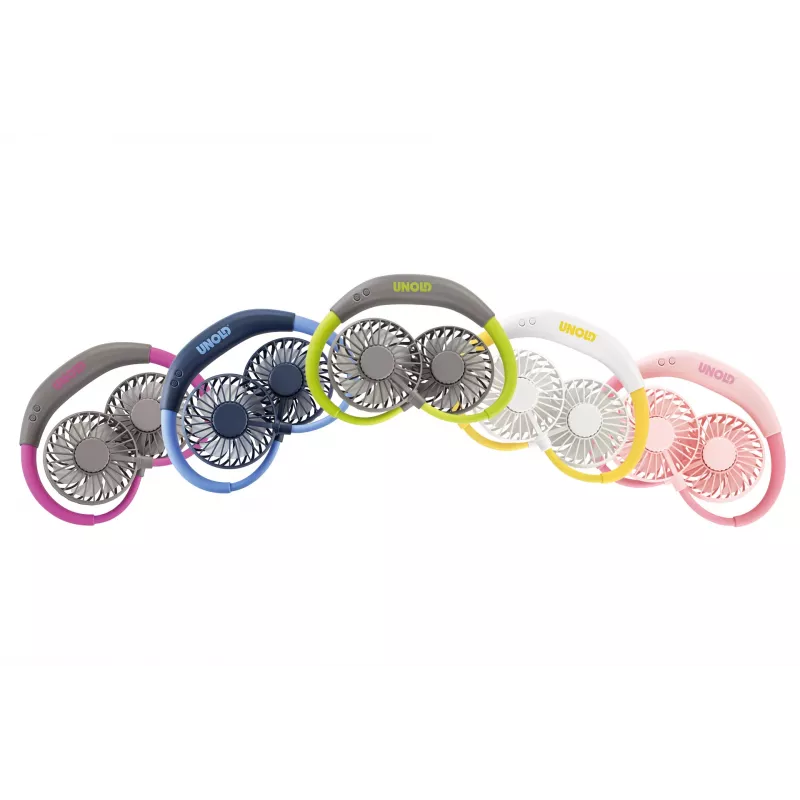 Unold kakla ventilators Breezy Pink, rozā, 2 ventilator(i), 8 h, balts, 1 gab.