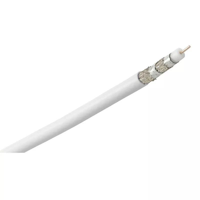Koaksiālais kabelis HAMA Classic Line 120 dB 50 m — 75 Ω, RG6 stils, 50 metri