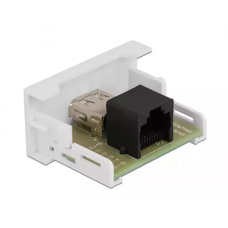 Modulis USB 2.0 Type-A sievišķais uz RJ45 sievišķais DeLOCK Easy 45 81344