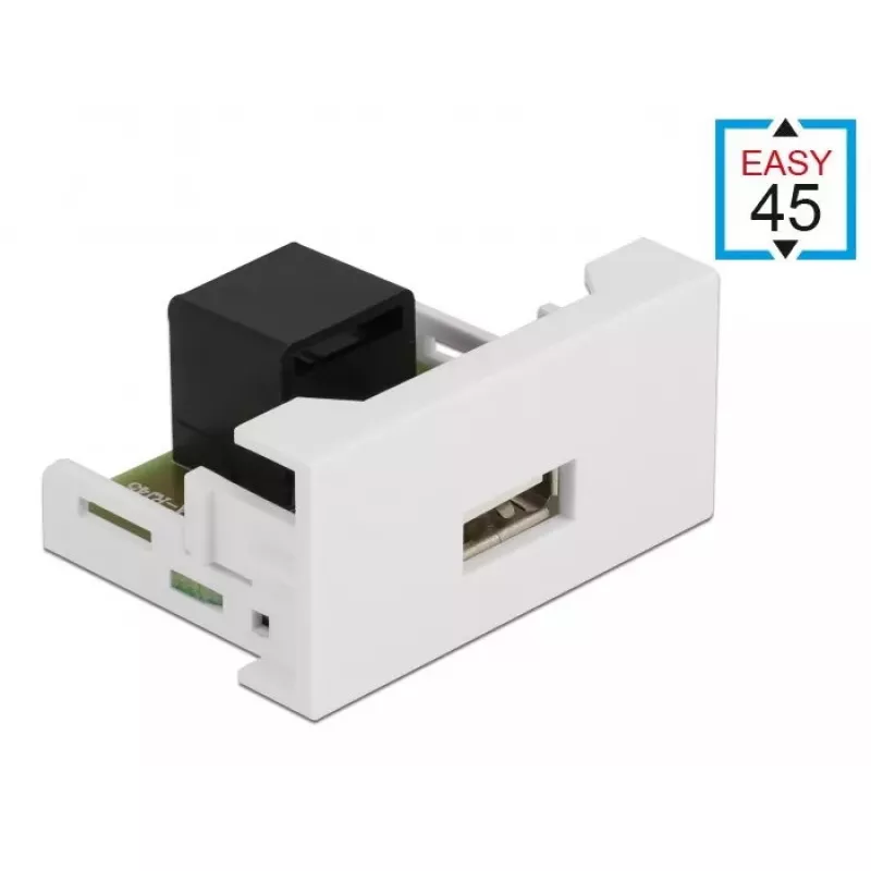 Modulis USB 2.0 Type-A sievišķais uz RJ45 sievišķais DeLOCK Easy 45 81344