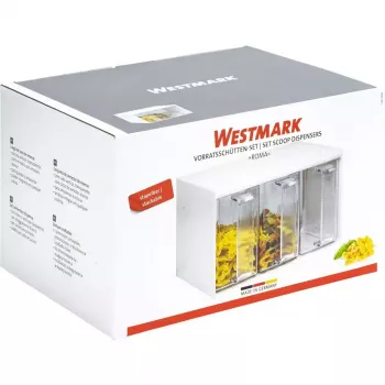 Westmark Roma taisnstūra dozators 3 L caurspīdīgs balts