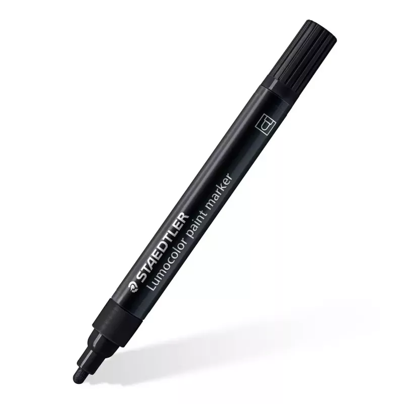 Staedtler Lumocolor marķieris melns 1 gab. Rakstīšanas krāsa melna
