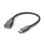 Hama 00125105 USB kabelis USB 3.2 Gen 1 (3.1 Gen 1) 0.15 m USB A USB C Melns