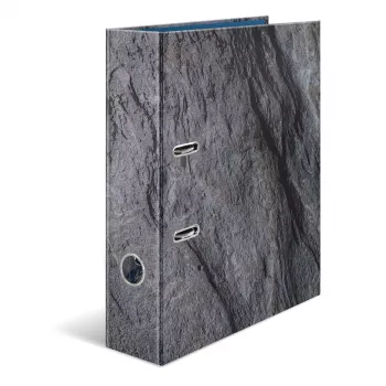 HERMA Stone A4 mapes vāks ar Q-gredzeniem Pelēks 285x70x315mm
