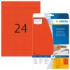 Etiķetes HERMA Coloured A4 70x37 mm sarkanas papīrs matēts 480 gab.