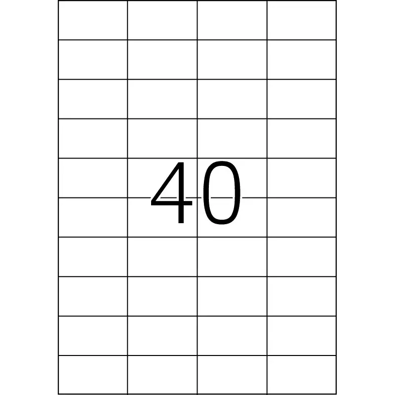 Pašlīmējošās printera etiķetes HERMA Labels Premium A4 52,5x29,7 mm