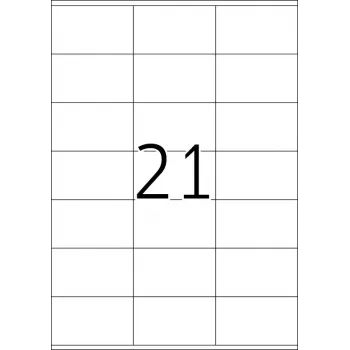 Uzlīmes HERMA Premium A4 70x42 mm balts matēts papīrs 2100 gab.