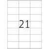 Pašlīmējošās printera uzlīmes HERMA Labels Premium A4 70x42 mm