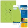 HERMA Neon etiķetes A4 pašlīmējošas, apaļas Ø 60 mm, neona zaļas