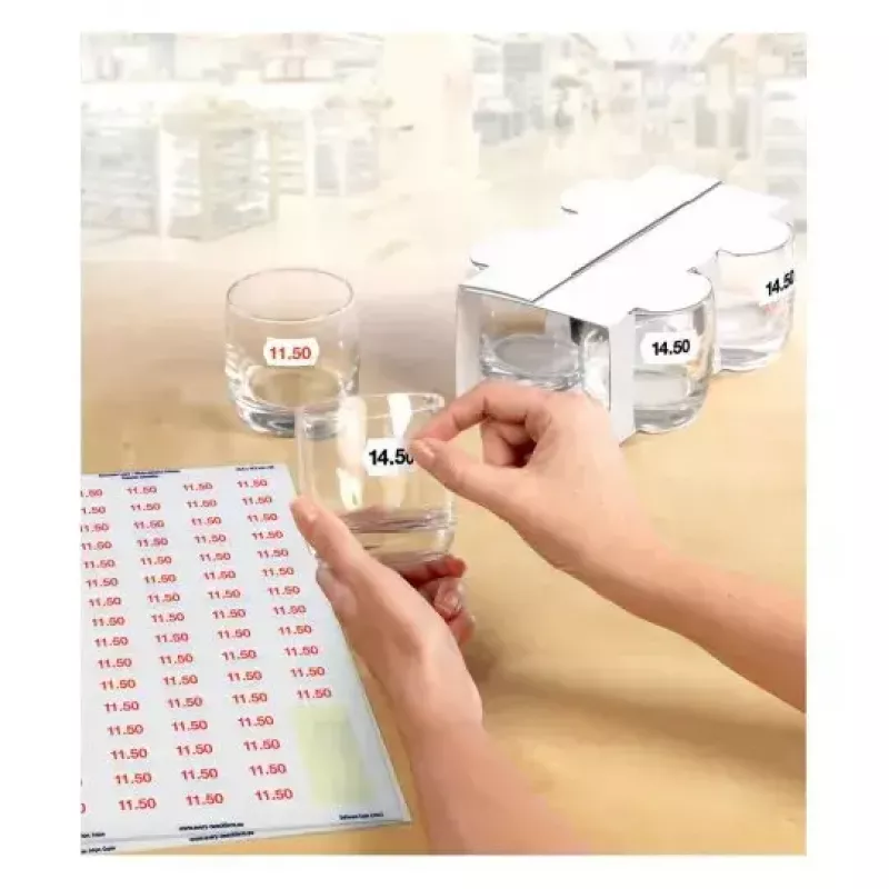 Pašlīmējošās etiķetes AVERY L3410REV-25 Noņemamas Baltas 2550 gab.