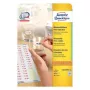 Pašlīmējošās etiķetes AVERY L3410REV-25 Noņemamas Baltas 2550 gab.