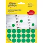 Krāsu kodēšanas punktiņi, zaļi, Avery