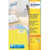 Mini etiķetes Laser Avery L7651 dzeltenas