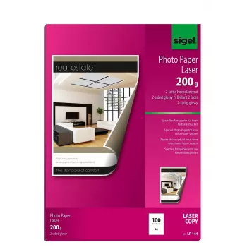 Foto papīrs Gloss Sigel LP144 A4 200g/m²