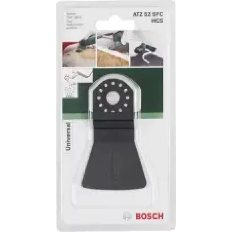 Skrāpis Bosch HCS ATZ 52 SFC — asmens špakteles un mīkstu šuvju materiālu noņemšanai, 45 mm garums, 52 mm platums, 1 gab.
