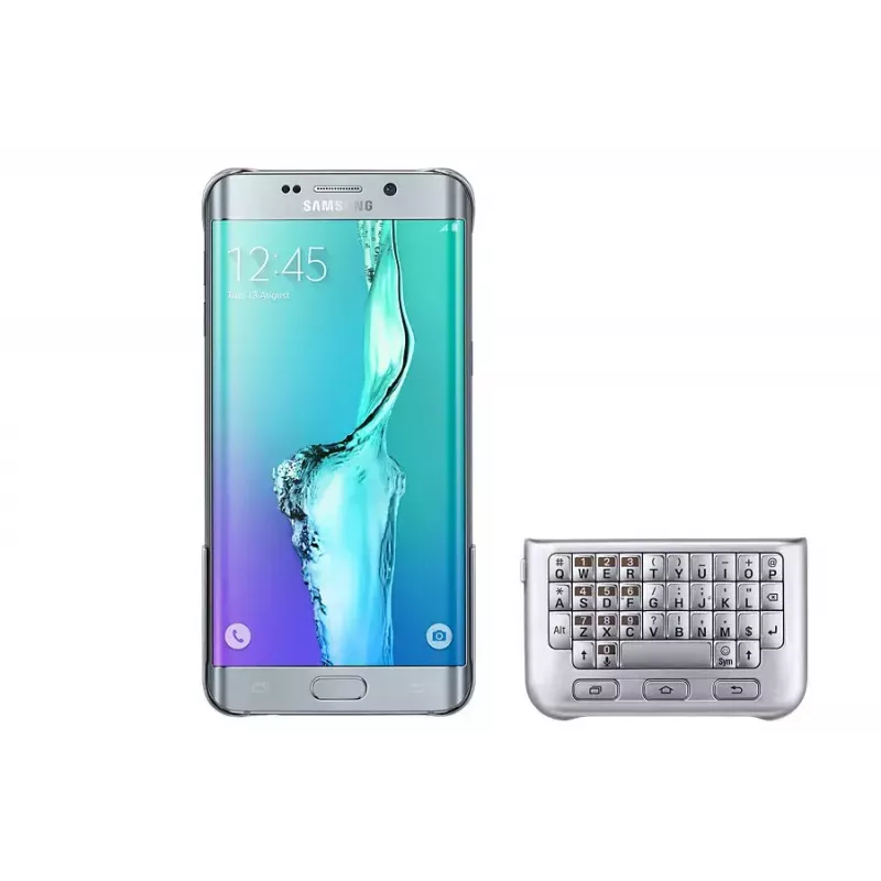 Samsung EJ-CG928 QWERTY tastatūra Galaxy S6 edge+ sudraba
