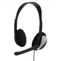 Hama Essential HS 200 austiņas ar vadu, galvas saite, zvaniem/mūzikai, melna, sudraba