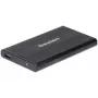 Dexlan 738308 Melns ārējais korpuss 2,5 collu HDD/SSD USB Type-A 5 Gbit/s