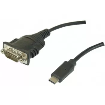 Hypertec 040331-HY seriālais kabelis, melns, USB-C uz RS-232