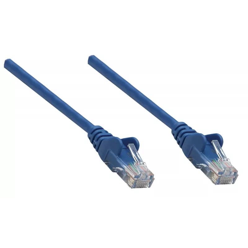 Intellinet Network Patch Cable, Cat6A, 0,25m, Zils, Varš, S/FTP, LSOH/LSZH, PVC, RJ45, Apzeltīti kontakti, Bez aizķeršanās, Ar aizsargvāciņu, Mūža garantija