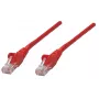 Intellinet Network Patch kabelis, Cat6A, 0,25m, Sarkans, Vars, S/FTP, LSOH / LSZH, PVC, RJ45, Apzeltīti kontakti, Bezāķa, Ar aizsargvāciņu, Mūža garantija