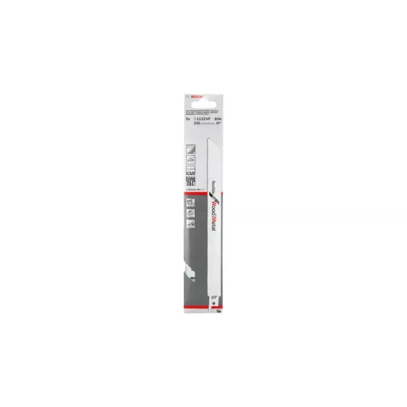 Bosch S 1122 VF Elastīgs zāģa asmens kokam un metālam