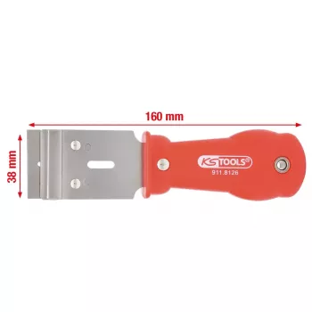 Rokas skrāpis KS Tools 911.8126, garums 160 mm, svars 90 g