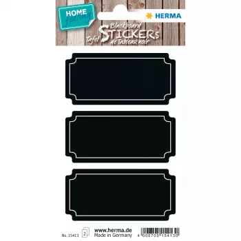 Pašlīmējošā etiķete HERMA 15413 Permanent Black, 6 gab.