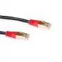 ACT Black 0.5m LSZH F/UTP CAT5E krusteniskais savienojuma kabelis ar RJ45 savienotājiem