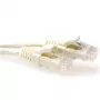 ACT Ivory 20 m U/UTP CAT6 lēcienvads ar RJ45 savienotājiem, bezķēdes aizsardzība