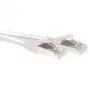 ACT White 0.5 m SFTP CAT6A savienojuma kabelis ar snagless RJ45 savienotājiem