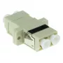ACT Šķiedru optikas LC duplekss adapteris multimode OM1/OM2 atloks, LC/LC, Ziloņkaula, Daudzmodu, Keramikas, OM1, 1 gab.