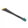 DeLOCK 90142 Koaksiālais kabelis 0.2 m Mini FAKRA Z 4 x SMA Melns