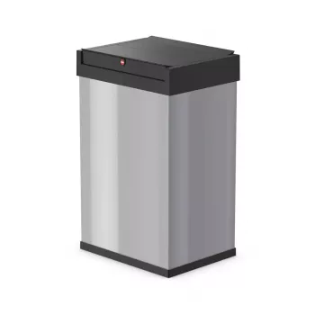 Hailo Big-Box Swing L tērauda atkritumu tvertne, taisnstūra, sudraba
