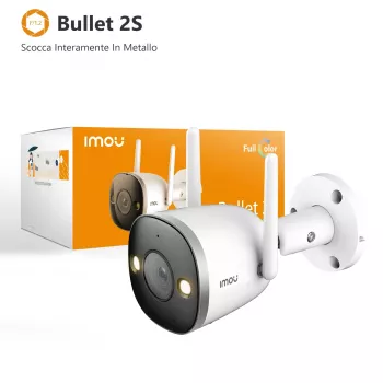 Imou Bullet 2S IP drošības kamera, āra, 1080P, krāsu nakts redzamība, H.265
