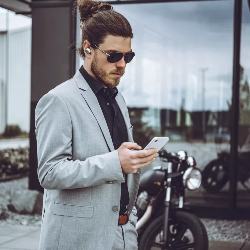 Hama Spirit Pure bezvadu austiņas In-ear Zvaniem/Mūzikai Bluetooth Baltas