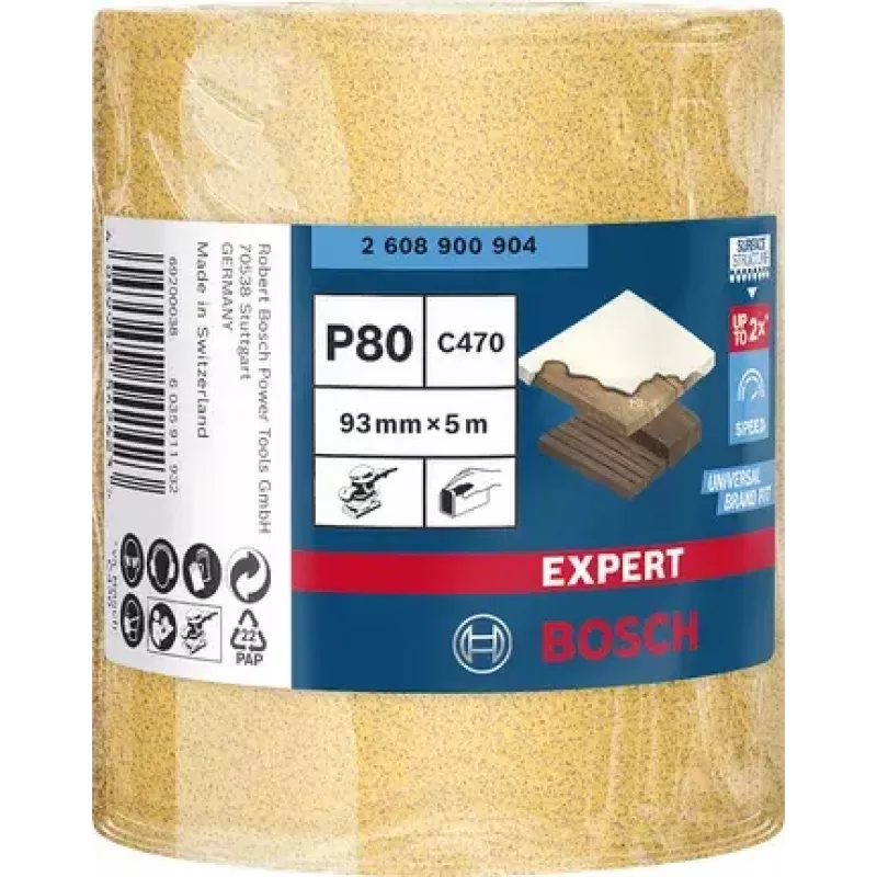 Slīpēšanas rullis Bosch Expert C470 P80 93mm x 5m