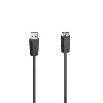 Hama USB kabelis 0,75 m Micro-USB A - USB A Melns 5 Gbit/s