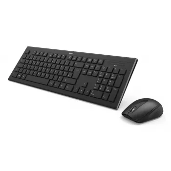 Hama Cortino bezvadu tastatūras un peles komplekts, QWERTY, melns