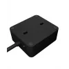 ICY BOX IB-MPS2220B-CH pagarinātājs 1.9 m 2 kontaktligzdas Iekštelpām Melns