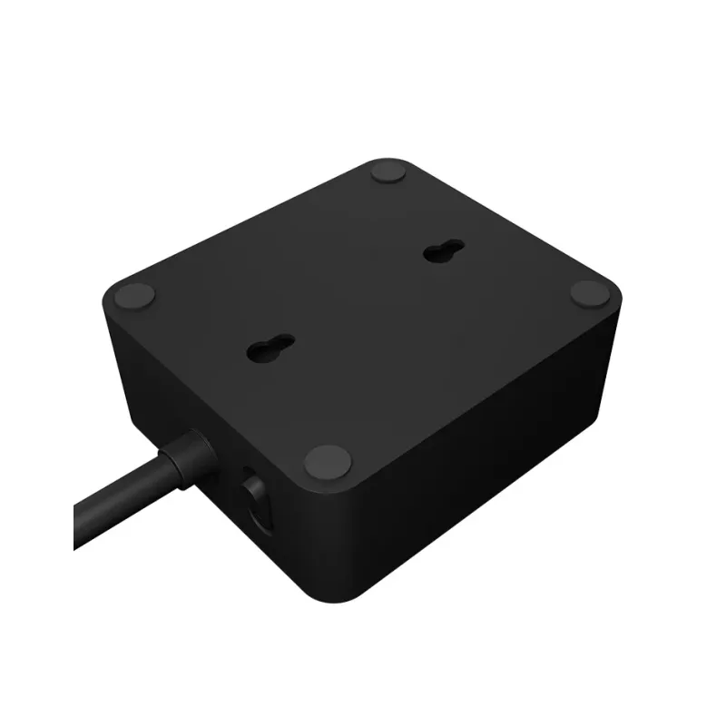 ICY BOX IB-MPS2220B-CH pagarinātājs 1.9 m 2 kontaktligzdas Iekštelpām Melns