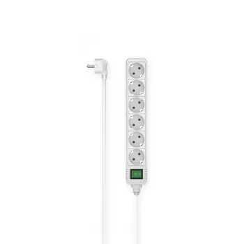 Hama 00223007 pagarinātājs 1.4 m 6 kontaktligzdas Balts