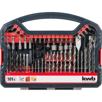 Urbju komplekts KWB Promo Box Standard 101 gab. ķieģelim, metālam, kokam